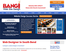 Tablet Screenshot of bangwebsitedesignsouthbend.com